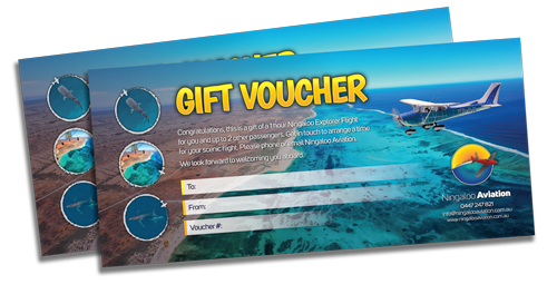 Ningaloo Aviation scenic flight gift voucher