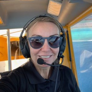 Tiffany, our very experienced pilot and owner of Ningaloo Aviation